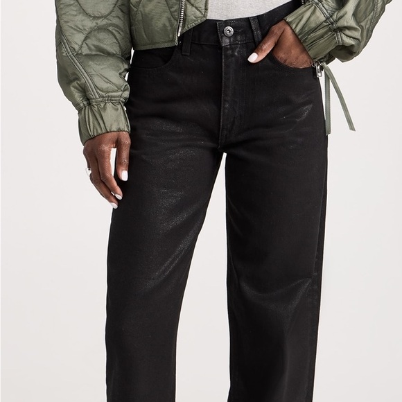 SLVRLAKE Devon Relaxed Straight Jeans Size 26 black - Picture 13 of 13